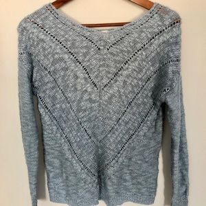 light blue/grey sweater